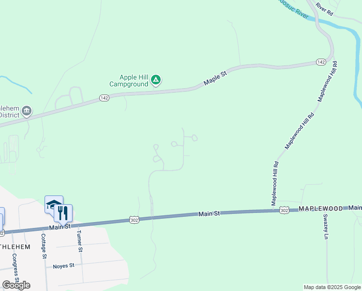 map of restaurants, bars, coffee shops, grocery stores, and more near 104 Longfellow Drive in Bethlehem