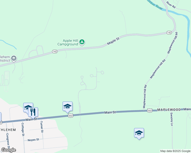 map of restaurants, bars, coffee shops, grocery stores, and more near 104 Longfellow Drive in Bethlehem