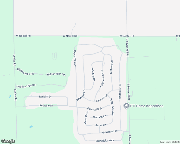 map of restaurants, bars, coffee shops, grocery stores, and more near 101-153 Winding Drive in Houghton Lake