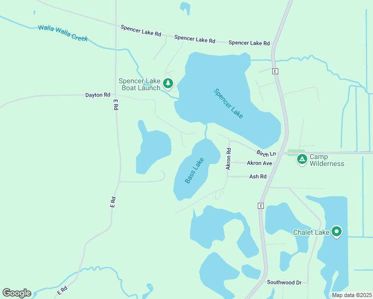 map of restaurants, bars, coffee shops, grocery stores, and more near N1251 Songbird Place in Waupaca