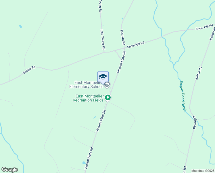 map of restaurants, bars, coffee shops, grocery stores, and more near 665 Vincent Flats Road in East Montpelier
