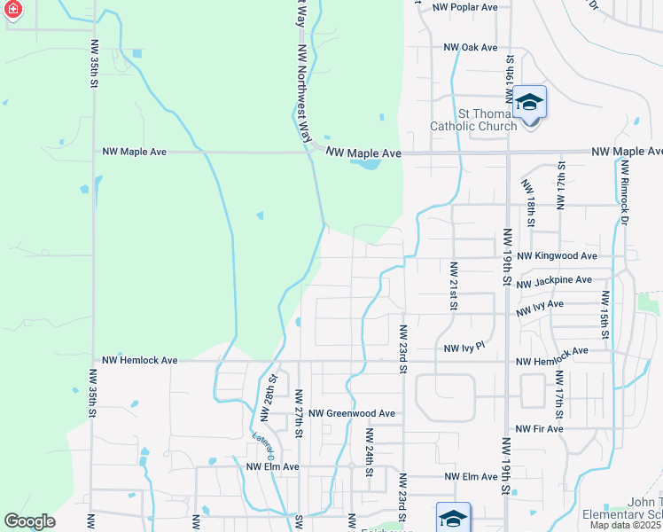 map of restaurants, bars, coffee shops, grocery stores, and more near 2582 Northwest Kingwood Avenue in Redmond