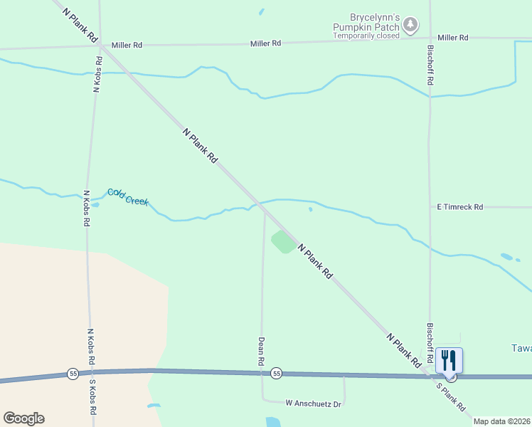 map of restaurants, bars, coffee shops, grocery stores, and more near 249 N Plank Rd in Tawas City