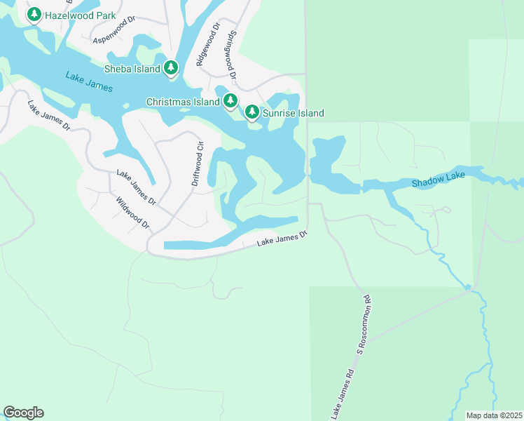 map of restaurants, bars, coffee shops, grocery stores, and more near Atwood Drive in Denton Township
