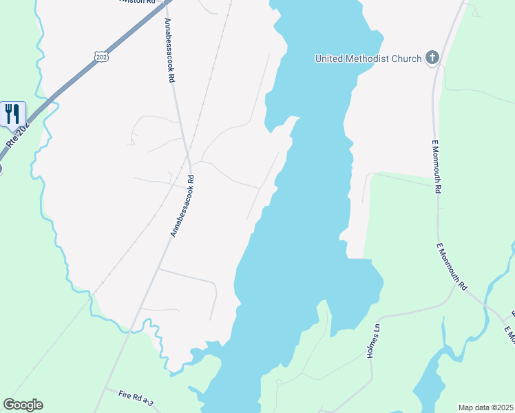 map of restaurants, bars, coffee shops, grocery stores, and more near 94 Woods Grove Lane in Winthrop