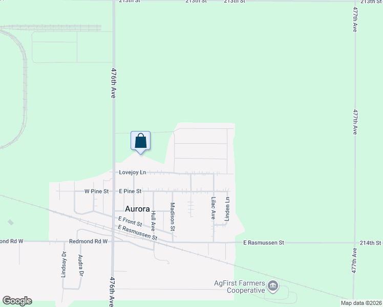 map of restaurants, bars, coffee shops, grocery stores, and more near 409 Willow Street in Aurora