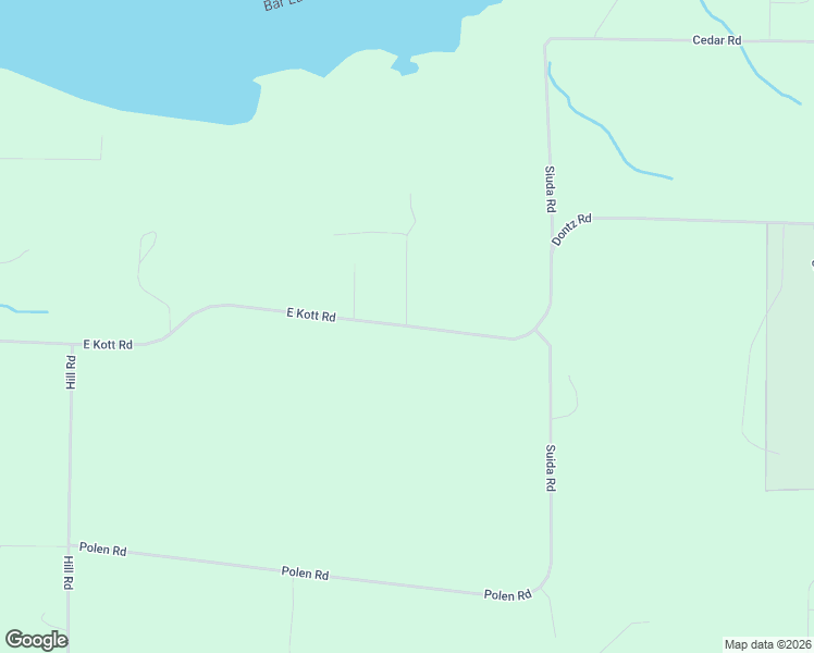 map of restaurants, bars, coffee shops, grocery stores, and more near 693 East Kott Road in Manistee