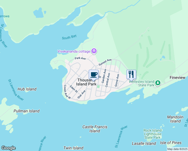 map of restaurants, bars, coffee shops, grocery stores, and more near in THOUS IS PK