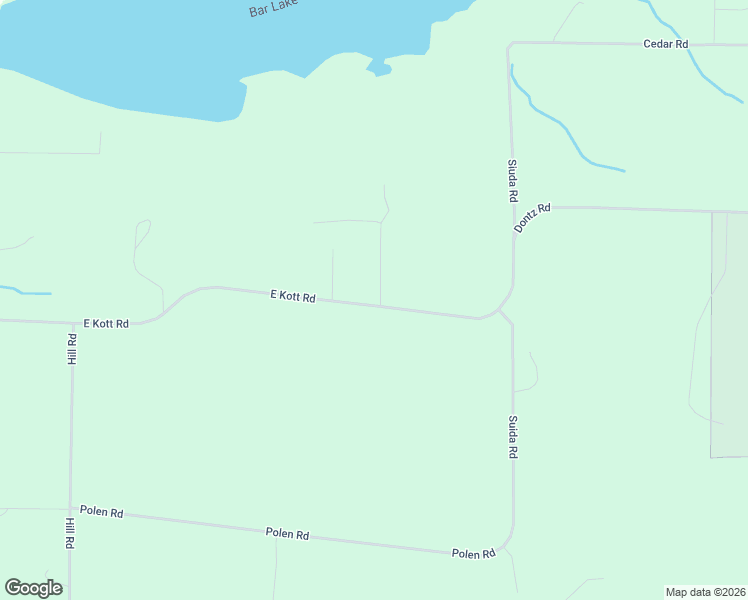 map of restaurants, bars, coffee shops, grocery stores, and more near 693-747 East Kott Road in Manistee