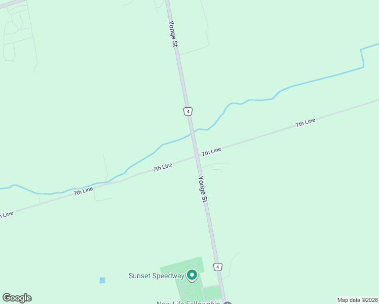 map of restaurants, bars, coffee shops, grocery stores, and more near 7118 Yonge Street in Innisfil