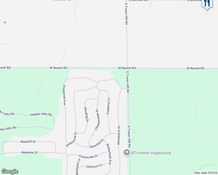 map of restaurants, bars, coffee shops, grocery stores, and more near 118-130 Teaberry Ln in Roscommon Township