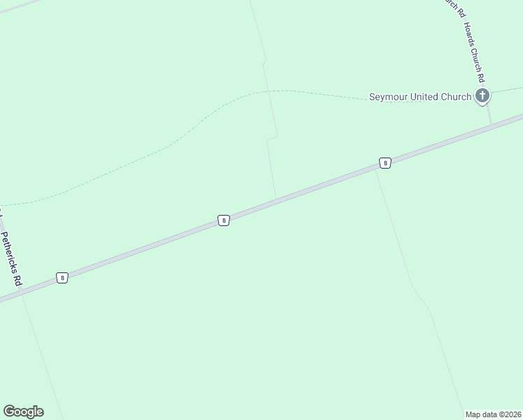 map of restaurants, bars, coffee shops, grocery stores, and more near 2146-2506 County Road 8 in Harcourt