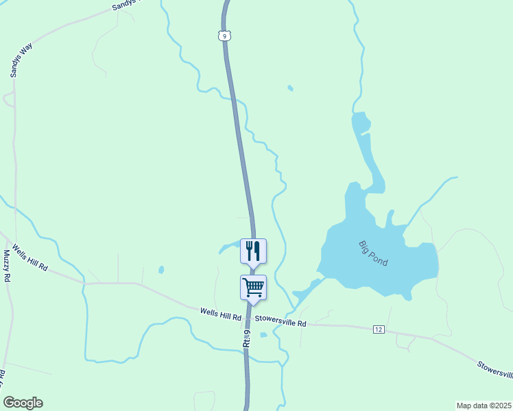 map of restaurants, bars, coffee shops, grocery stores, and more near 8762 U.S. 9 in Lewis
