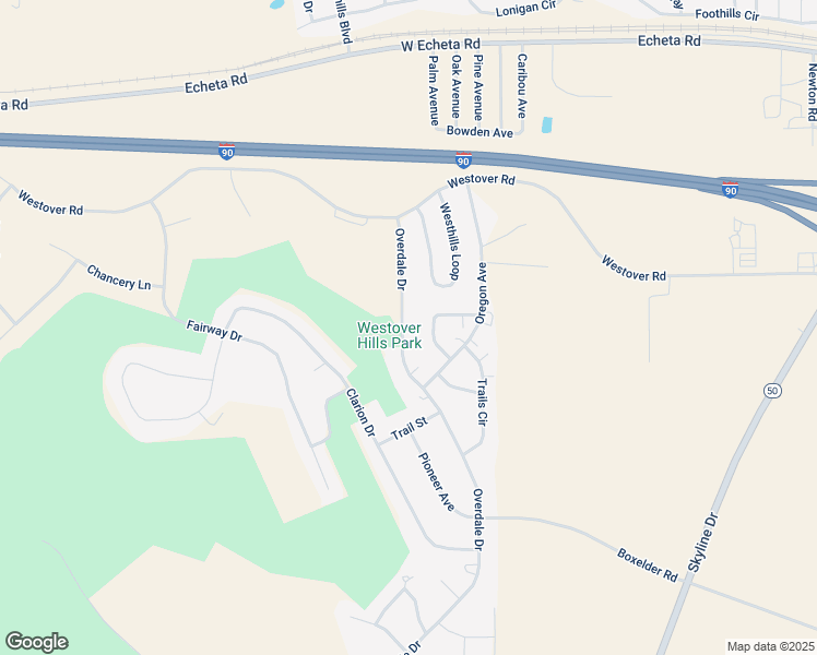 map of restaurants, bars, coffee shops, grocery stores, and more near 614-616 Overdale Drive in Gillette