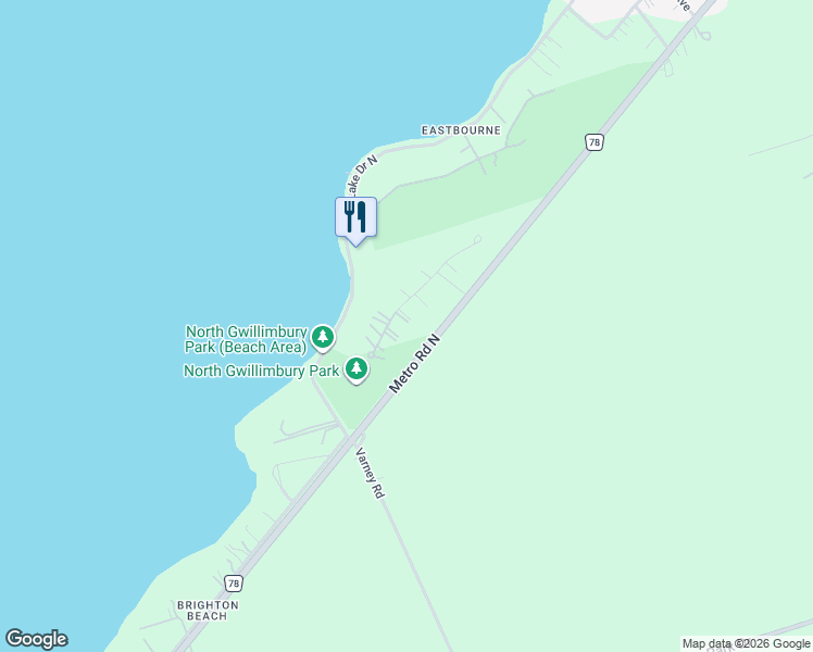 map of restaurants, bars, coffee shops, grocery stores, and more near 15 Wolford Court in Georgina