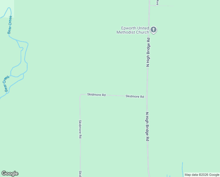 map of restaurants, bars, coffee shops, grocery stores, and more near 3364 Skidmore Road in Brethren