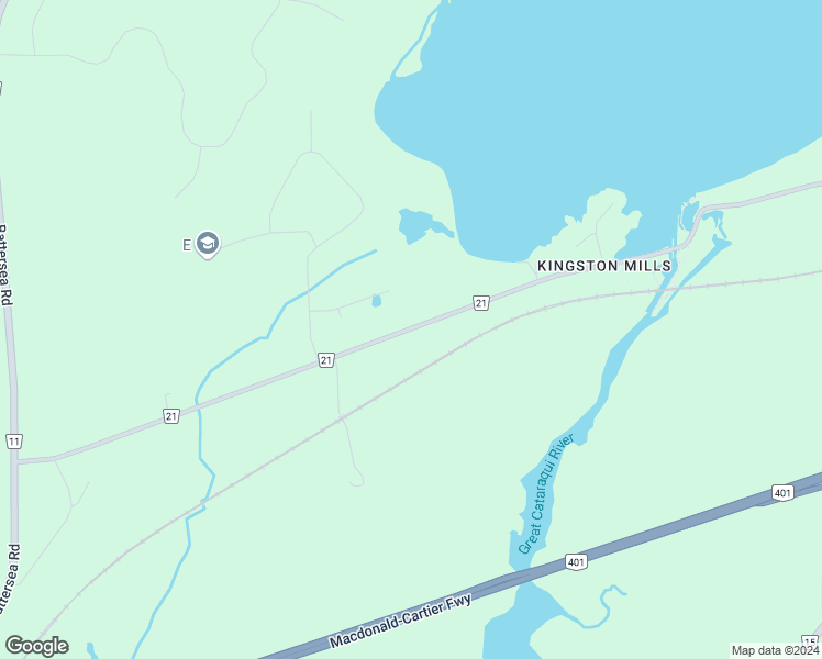 map of restaurants, bars, coffee shops, grocery stores, and more near 719 Kingston Mills Road in Kingston