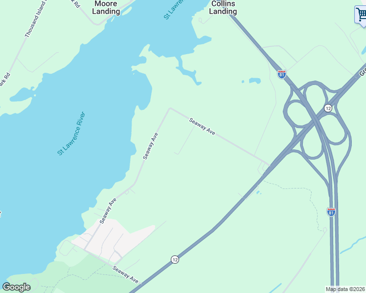 map of restaurants, bars, coffee shops, grocery stores, and more near 43276-43282 Martusewicz Ln in Alexandria Bay