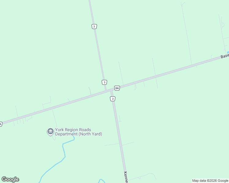 map of restaurants, bars, coffee shops, grocery stores, and more near Baseline Road in Georgina