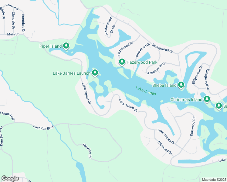 map of restaurants, bars, coffee shops, grocery stores, and more near 1452-1532 Lake James Drive in Denton Township