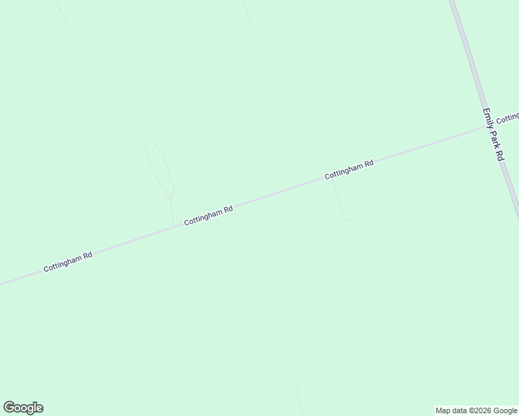 map of restaurants, bars, coffee shops, grocery stores, and more near 174 Cottingham Road in Kawartha Lakes