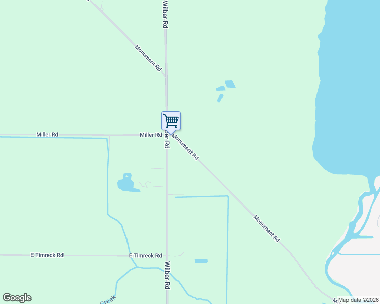 map of restaurants, bars, coffee shops, grocery stores, and more near 499 Monument Road in East Tawas