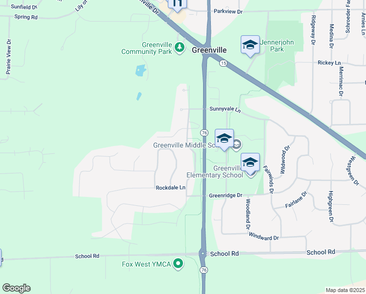 map of restaurants, bars, coffee shops, grocery stores, and more near N1470 Stone Bluff Lane in Greenville