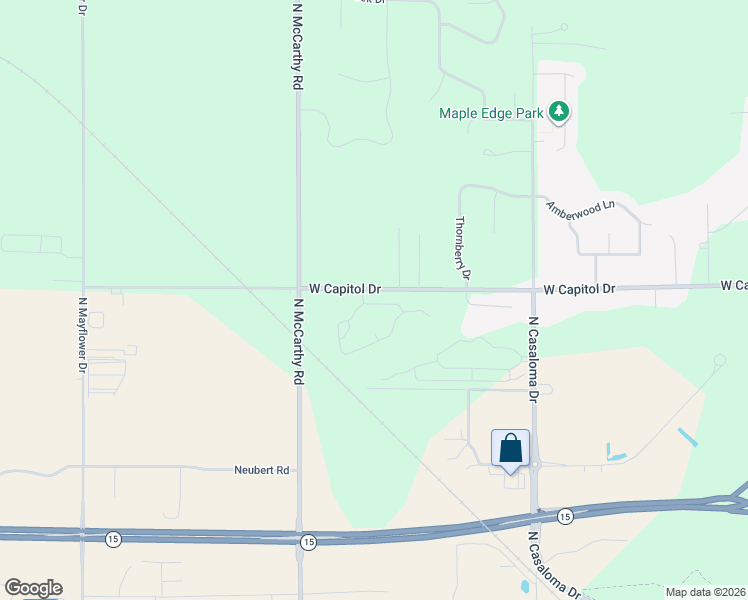 map of restaurants, bars, coffee shops, grocery stores, and more near 5000 West Capitol Drive in Appleton