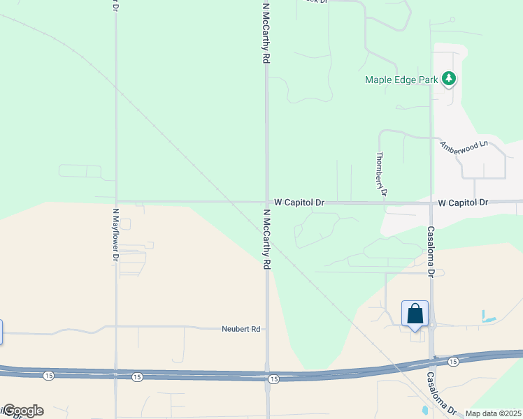 map of restaurants, bars, coffee shops, grocery stores, and more near 5305 West Capitol Drive in Appleton