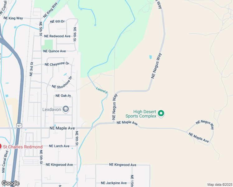 map of restaurants, bars, coffee shops, grocery stores, and more near Northeast Negus Way in Redmond