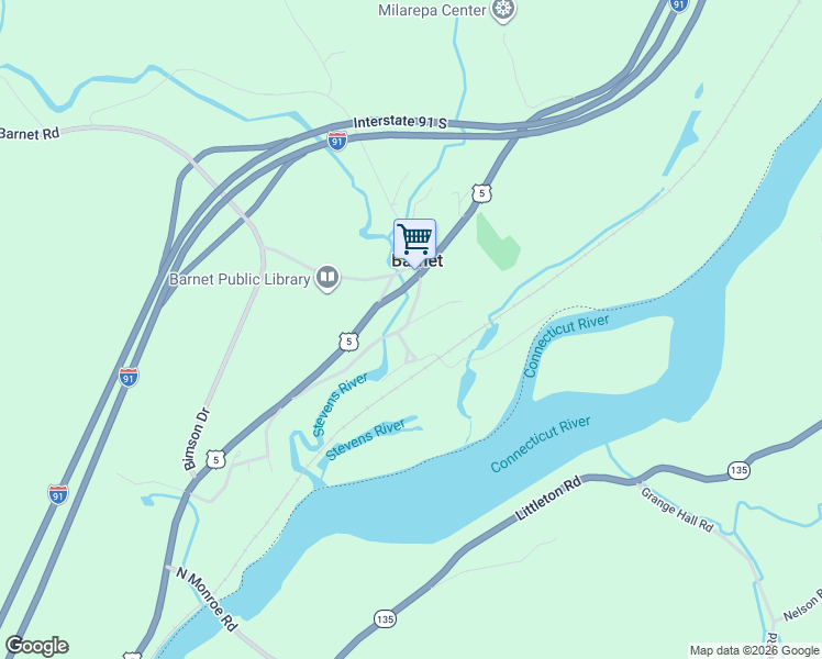 map of restaurants, bars, coffee shops, grocery stores, and more near 286 Carter Street in Barnet
