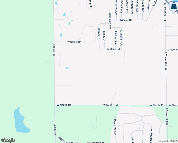map of restaurants, bars, coffee shops, grocery stores, and more near 602-610 Warner Court in Houghton Lake