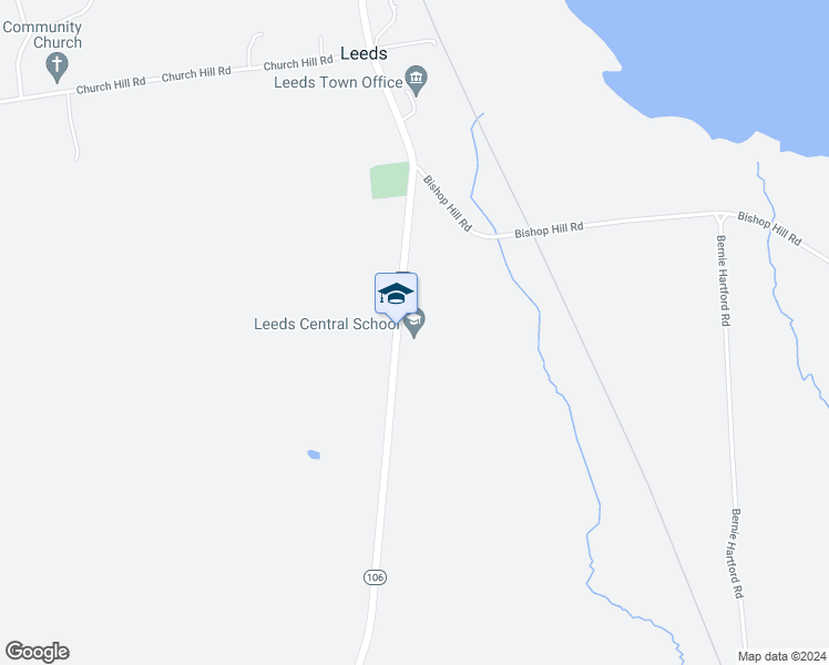 map of restaurants, bars, coffee shops, grocery stores, and more near 1185 Maine 106 in Leeds