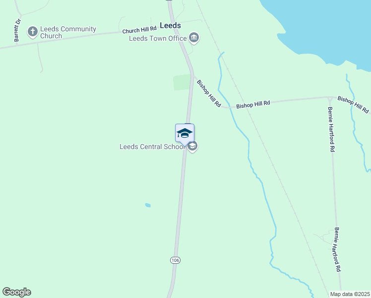 map of restaurants, bars, coffee shops, grocery stores, and more near 1185 Maine 106 in Leeds