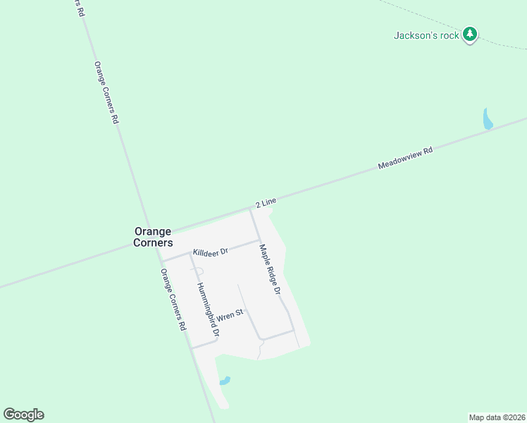 map of restaurants, bars, coffee shops, grocery stores, and more near 1020 Meadowview Road in Kawartha Lakes