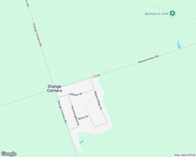 map of restaurants, bars, coffee shops, grocery stores, and more near 1020 Meadowview Road in Kawartha Lakes