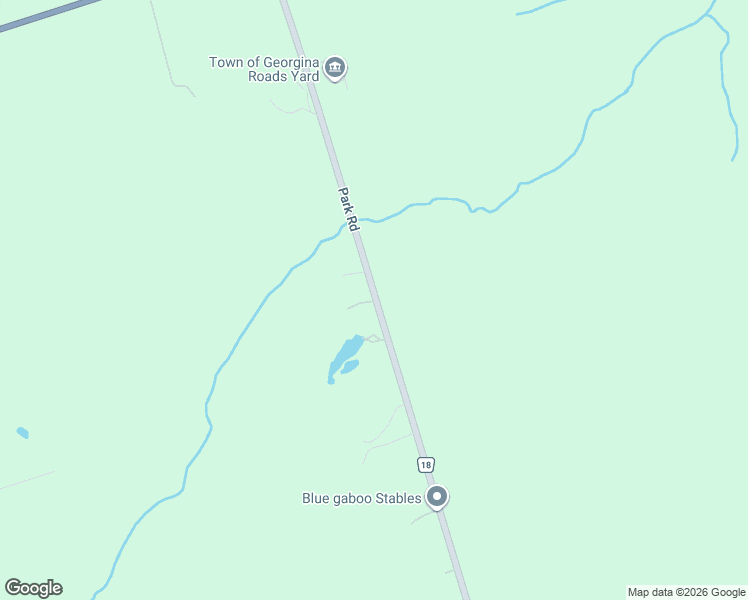 map of restaurants, bars, coffee shops, grocery stores, and more near 25506 Park Road in Georgina