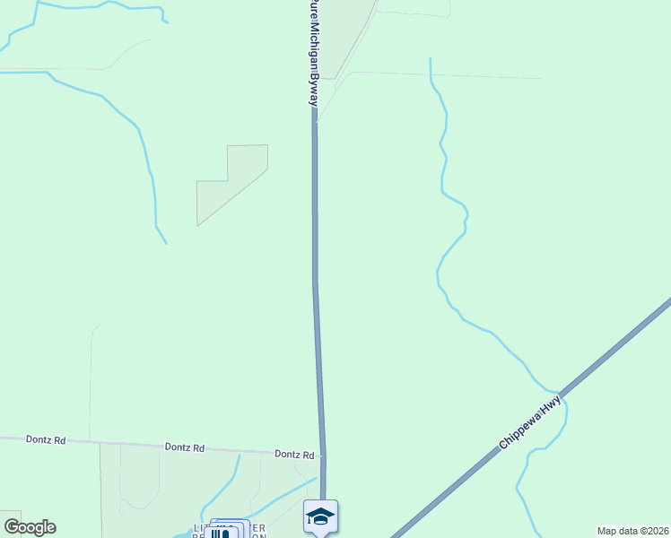 map of restaurants, bars, coffee shops, grocery stores, and more near 3429 Orchard Highway in Manistee