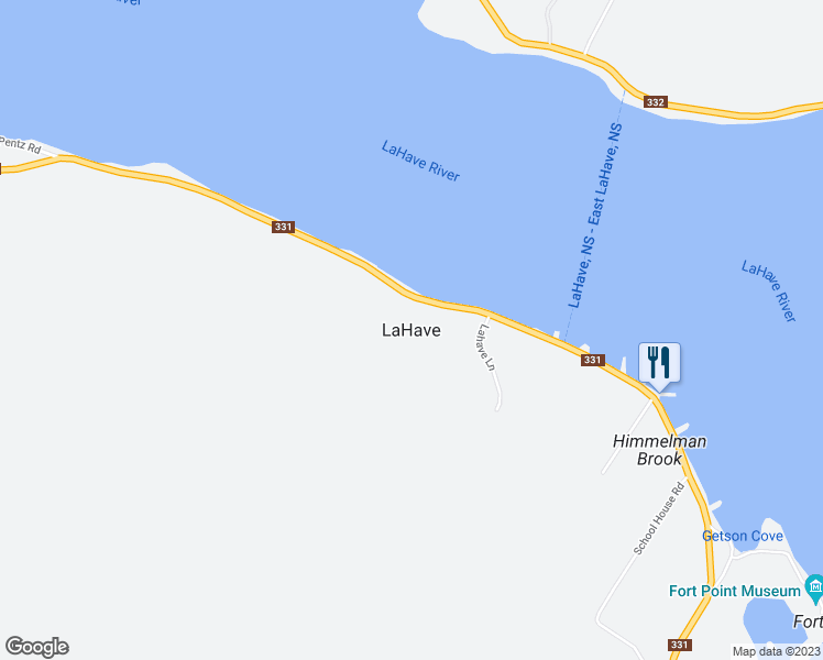 map of restaurants, bars, coffee shops, grocery stores, and more near in LaHave