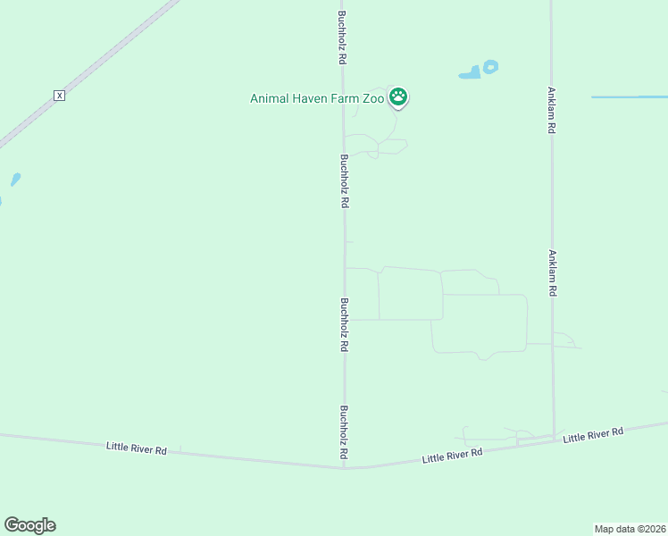 map of restaurants, bars, coffee shops, grocery stores, and more near N1560 Buchholz Road in Weyauwega