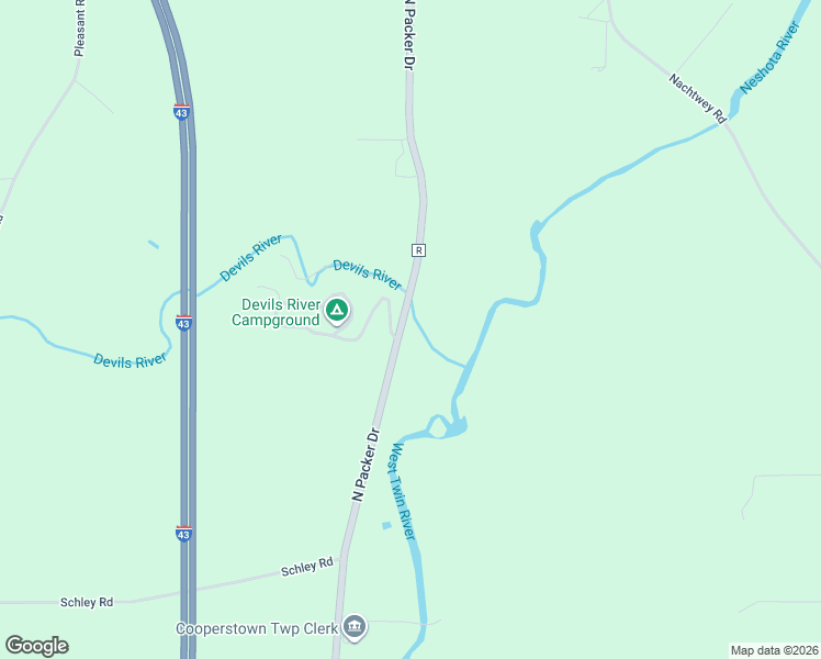 map of restaurants, bars, coffee shops, grocery stores, and more near 16611 County Road R in Maribel