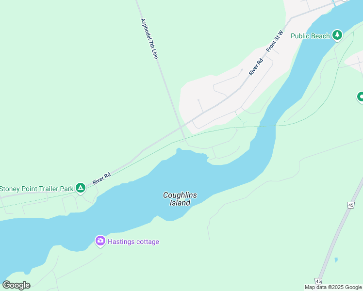 map of restaurants, bars, coffee shops, grocery stores, and more near 1035 Jarvis Lane in Peterborough County