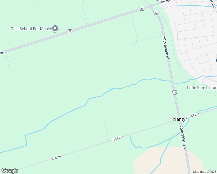 map of restaurants, bars, coffee shops, grocery stores, and more near 1558 7th Line in Innisfil