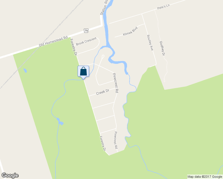 map of restaurants, bars, coffee shops, grocery stores, and more near 33 Creek Drive in Georgina