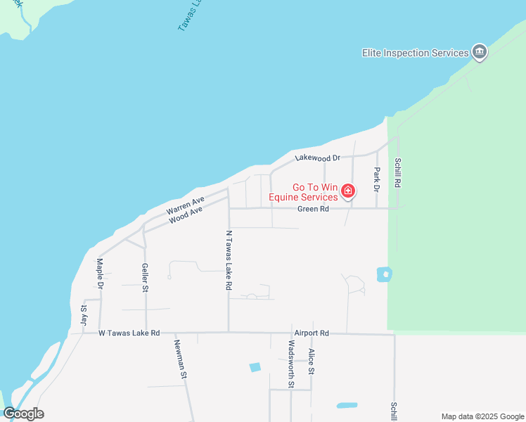 map of restaurants, bars, coffee shops, grocery stores, and more near 201-299 South Street in East Tawas