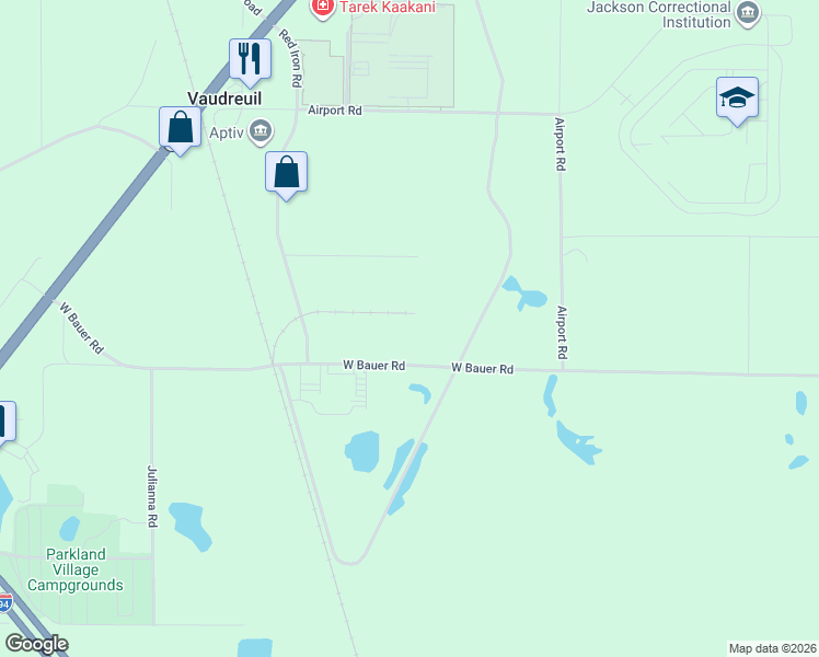 map of restaurants, bars, coffee shops, grocery stores, and more near 710 West Bauer Road in Black River Falls