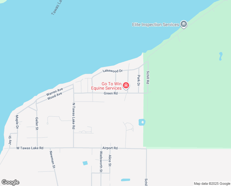 map of restaurants, bars, coffee shops, grocery stores, and more near 1000 Owosso Street in East Tawas