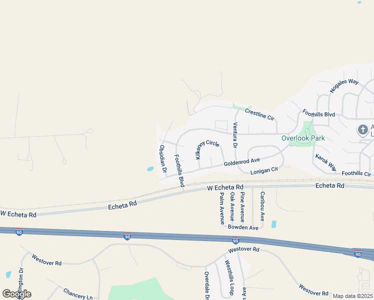 map of restaurants, bars, coffee shops, grocery stores, and more near Apex Ct in Gillette