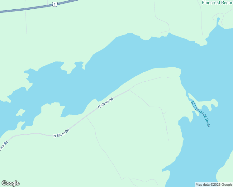 map of restaurants, bars, coffee shops, grocery stores, and more near Byrne Point in Gananoque