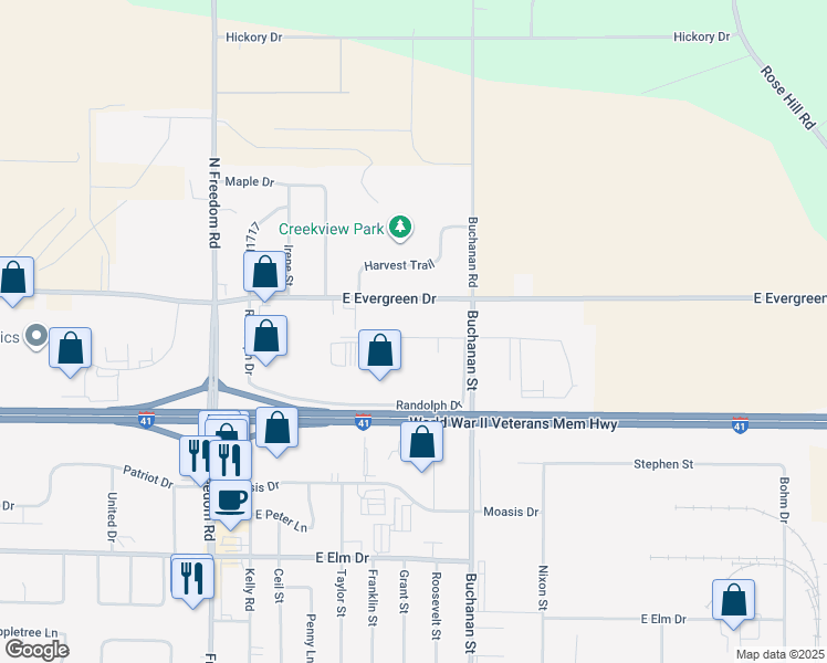 map of restaurants, bars, coffee shops, grocery stores, and more near 914 Hartzheim Drive in Appleton